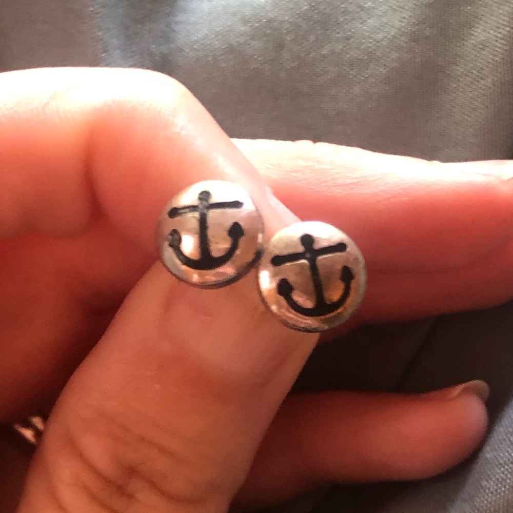 Vintage authentic Alex and ani anchor studs